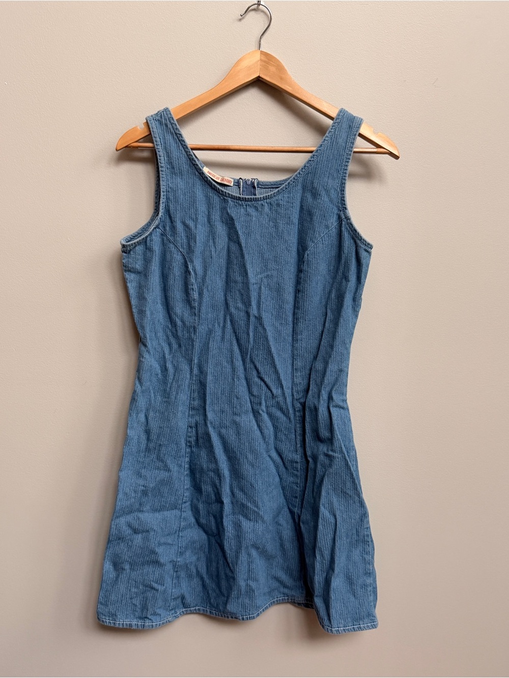 Blue Denim Sleeveless Dress - Classic Casual